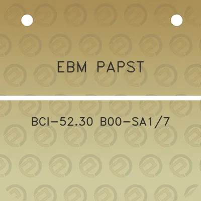 ebm-papst-bci-5230-b00-sa17