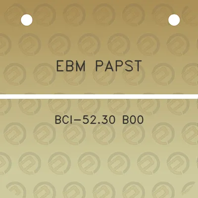 ebm-papst-bci-5230-b00