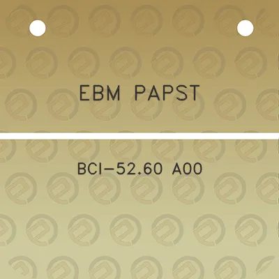 ebm-papst-bci-5260-a00