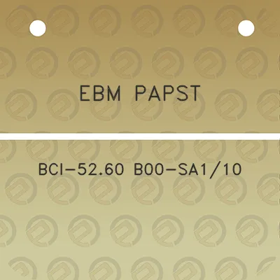 ebm-papst-bci-5260-b00-sa110