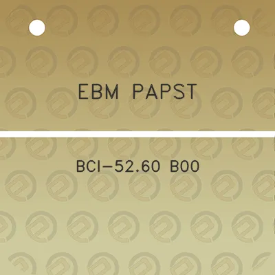 ebm-papst-bci-5260-b00