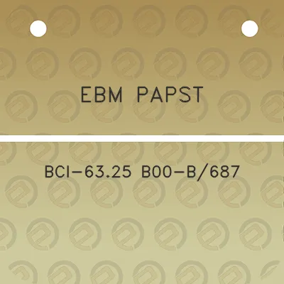 ebm-papst-bci-6325-b00-b687