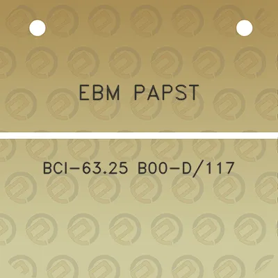 ebm-papst-bci-6325-b00-d117