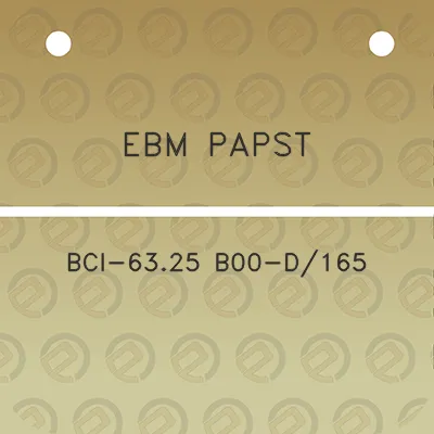 ebm-papst-bci-6325-b00-d165