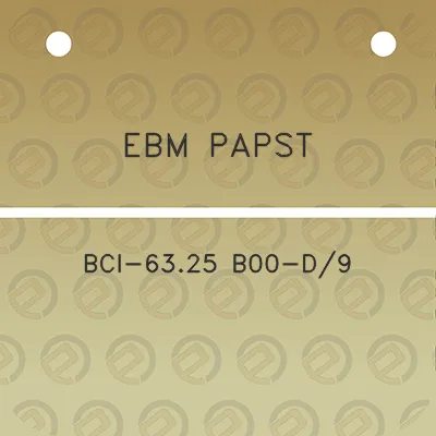 ebm-papst-bci-6325-b00-d9