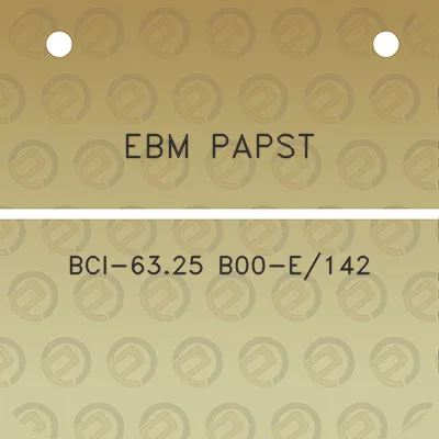 ebm-papst-bci-6325-b00-e142