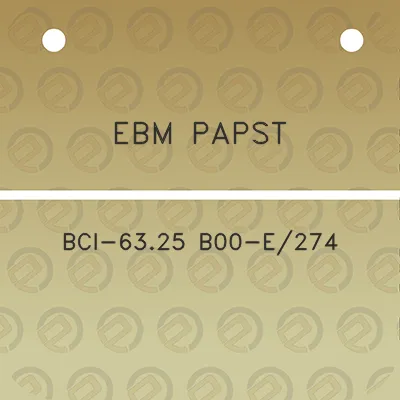 ebm-papst-bci-6325-b00-e274