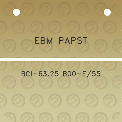 ebm-papst-bci-6325-b00-e55