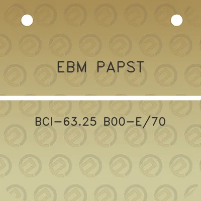 ebm-papst-bci-6325-b00-e70