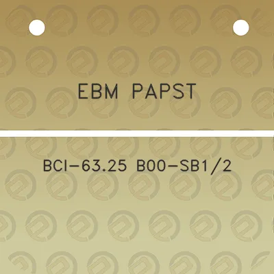 ebm-papst-bci-6325-b00-sb12