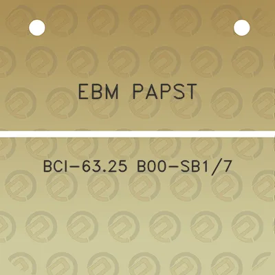 ebm-papst-bci-6325-b00-sb17