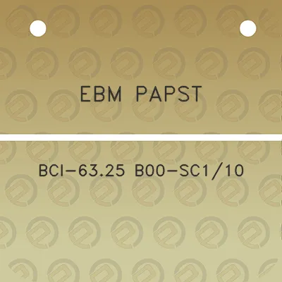 ebm-papst-bci-6325-b00-sc110