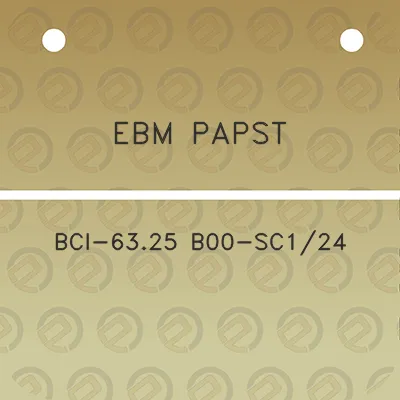 ebm-papst-bci-6325-b00-sc124