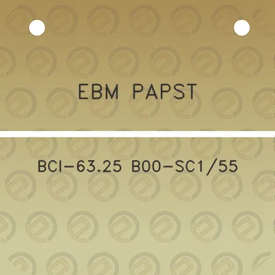 ebm-papst-bci-6325-b00-sc155