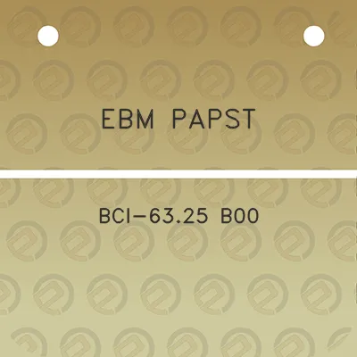 ebm-papst-bci-6325-b00