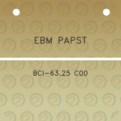 ebm-papst-bci-6325-c00