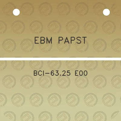 ebm-papst-bci-6325-e00