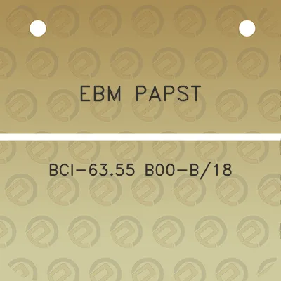 ebm-papst-bci-6355-b00-b18