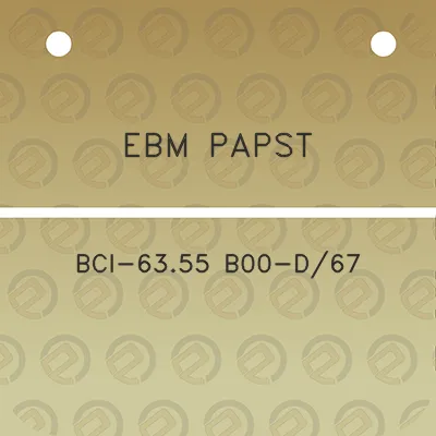 ebm-papst-bci-6355-b00-d67