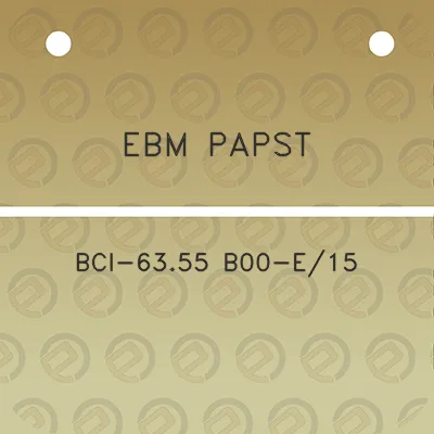 ebm-papst-bci-6355-b00-e15