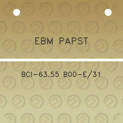 ebm-papst-bci-6355-b00-e31