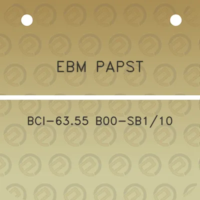 ebm-papst-bci-6355-b00-sb110