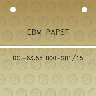 ebm-papst-bci-6355-b00-sb115