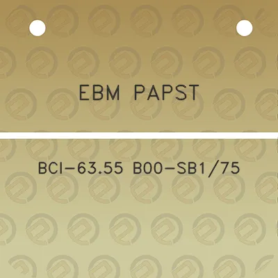 ebm-papst-bci-6355-b00-sb175