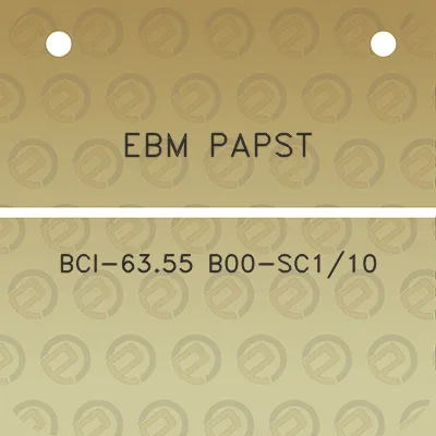 ebm-papst-bci-6355-b00-sc110