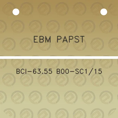 ebm-papst-bci-6355-b00-sc115