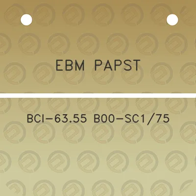 ebm-papst-bci-6355-b00-sc175