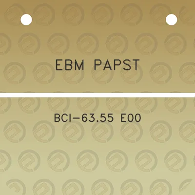 ebm-papst-bci-6355-e00