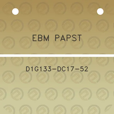 ebm-papst-d1g133-dc17-52