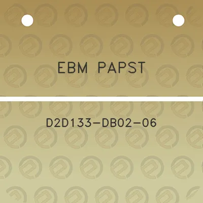 ebm-papst-d2d133-db02-06