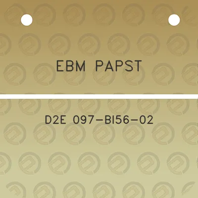 ebm-papst-d2e-097-bi56-02