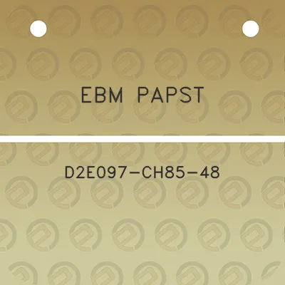 ebm-papst-d2e097-ch85-48