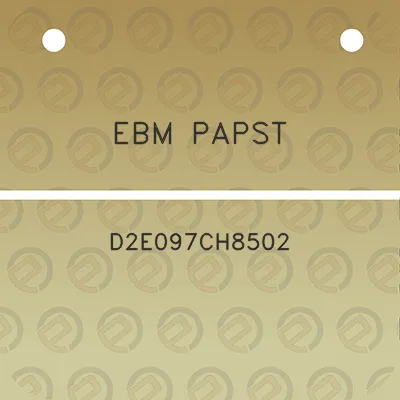 ebm-papst-d2e097ch8502