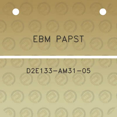 ebm-papst-d2e133-am31-05