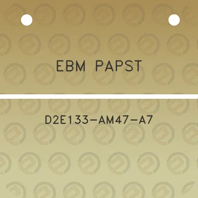 ebm-papst-d2e133-am47-a7