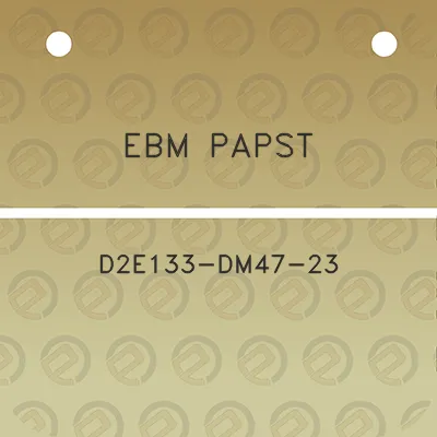 ebm-papst-d2e133-dm47-23