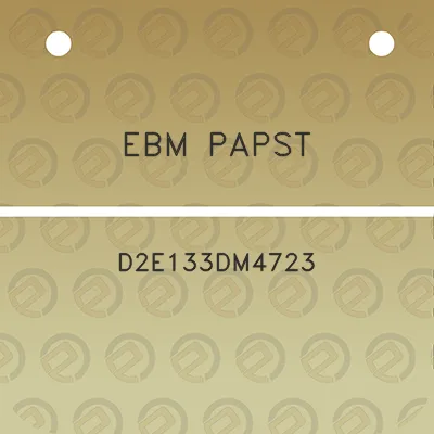 ebm-papst-d2e133dm4723