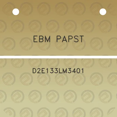 ebm-papst-d2e133lm3401