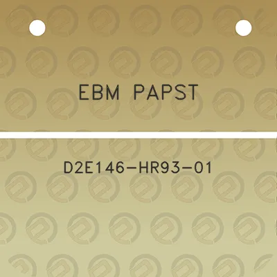 ebm-papst-d2e146-hr93-01