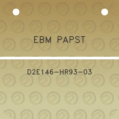 ebm-papst-d2e146-hr93-03