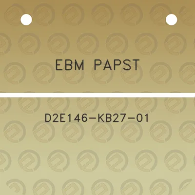 ebm-papst-d2e146-kb27-01