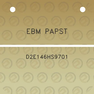 ebm-papst-d2e146hs9701