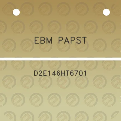 ebm-papst-d2e146ht6701