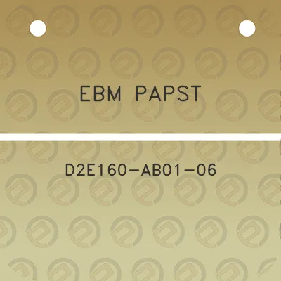 ebm-papst-d2e160-ab01-06