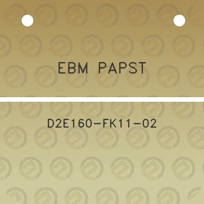 ebm-papst-d2e160-fk11-02