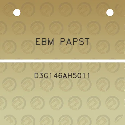 ebm-papst-d3g146ah5011